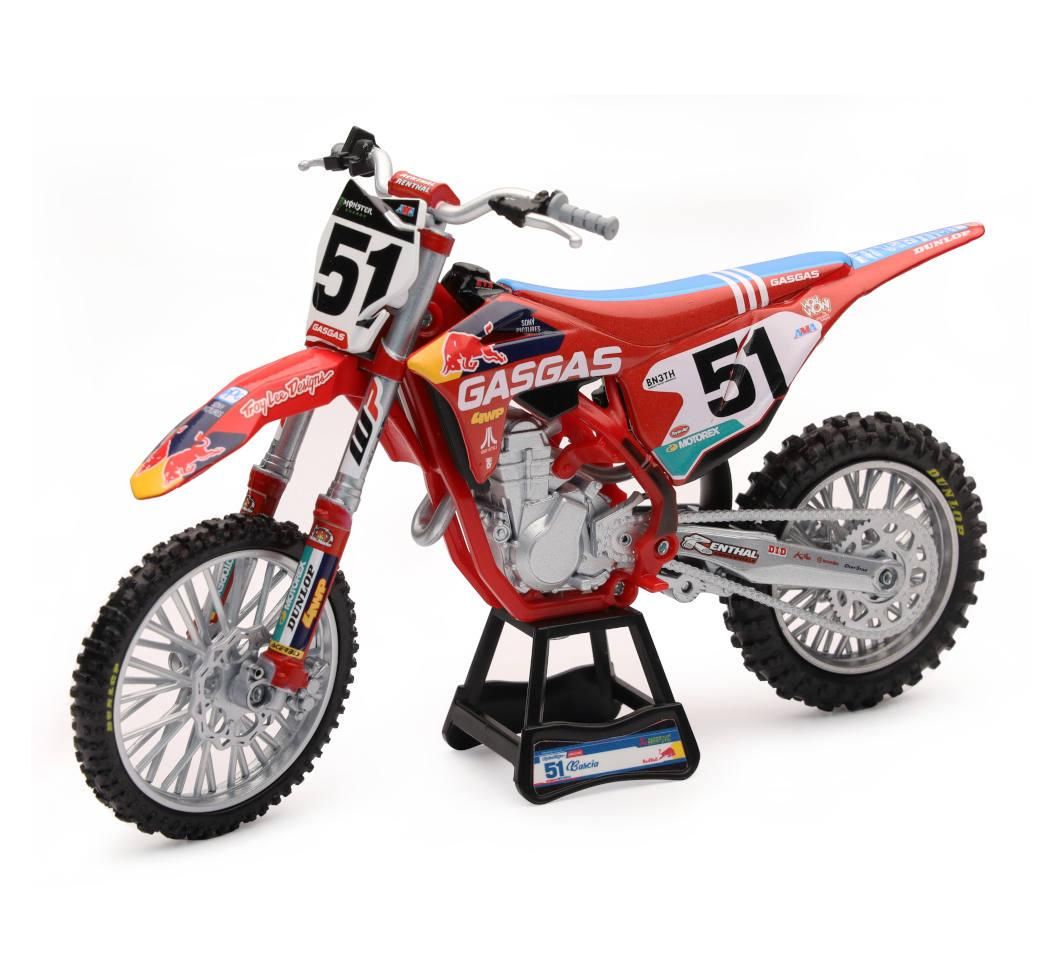 MODEL DIE CAST RED BULL GASGAS TEAM, MC450F, JUSTIN BARCIA #51, SCALE 1:12