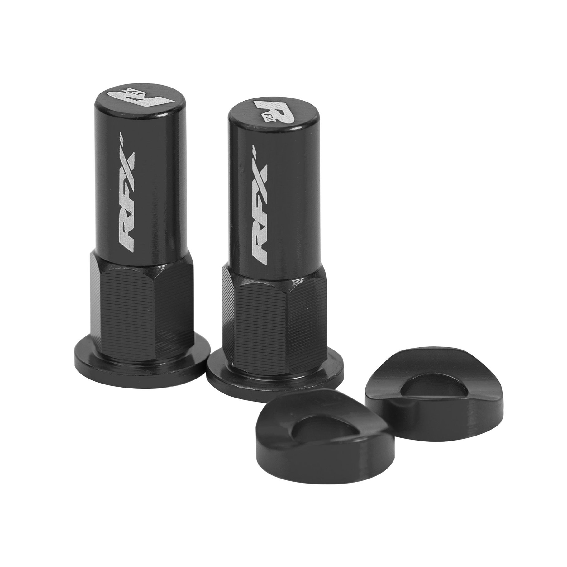 RFX Rim lock nuts x2 Black
