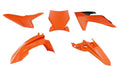 PLASTIC KIT 2024-2025 KTM 50 SX ORANGE/BLACK, RTECH R-KITKTM-AR0-150